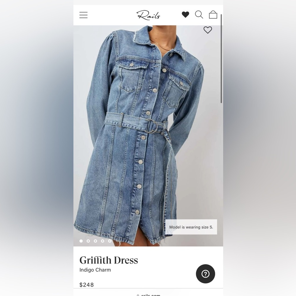 Rails Griffith Dress NWT